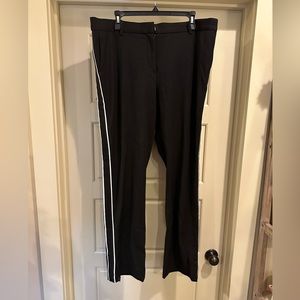 Worth Black Trousers with side stripe